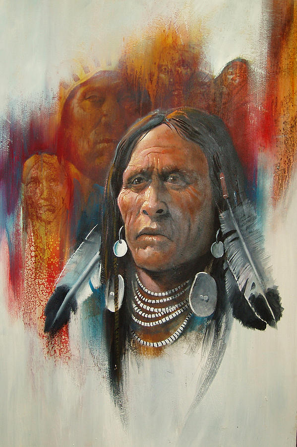 Oil Painting - Plainsman #1 by Robert Carver