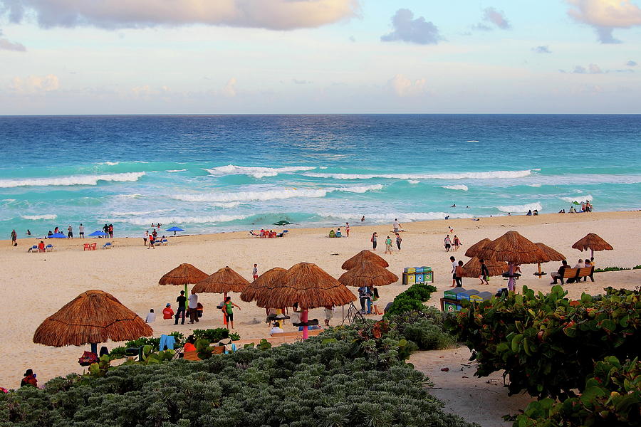 Playa Delfines, Cancun, Mexico #1 Photograph by Robert McKinstry