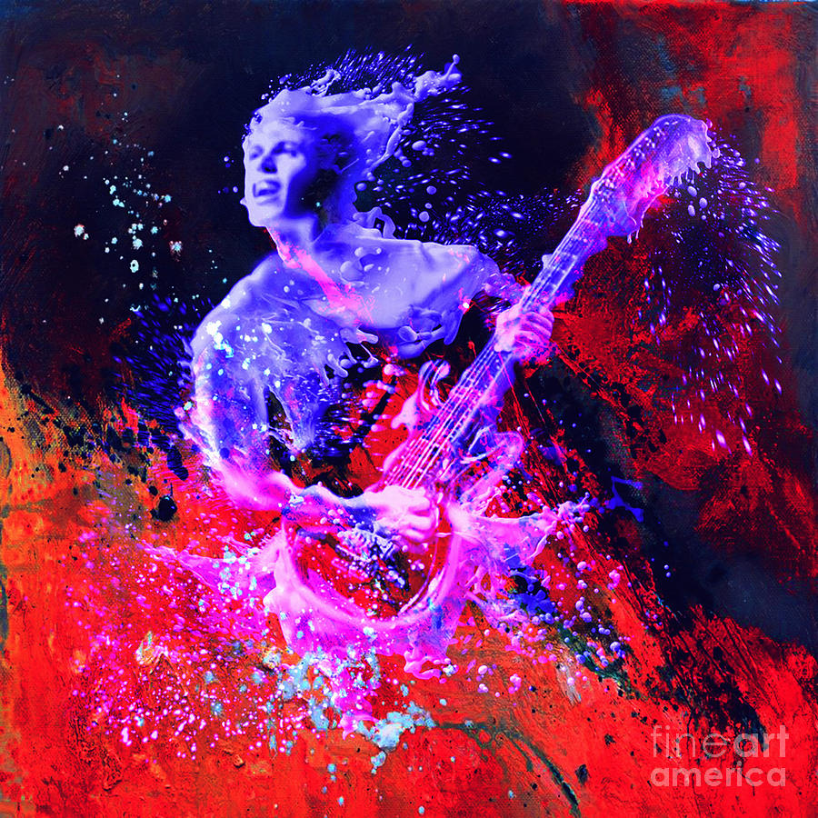 Playing Guitar-01 #2 Painting by Gull G