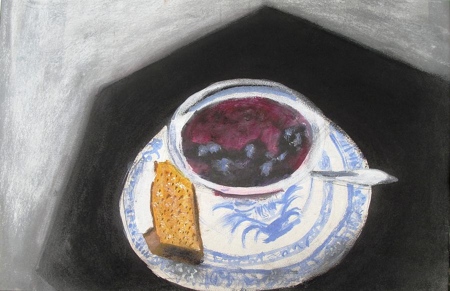 Cake Mixed Media - Plum Sauce And Pound Cake by Thomas Armstrong