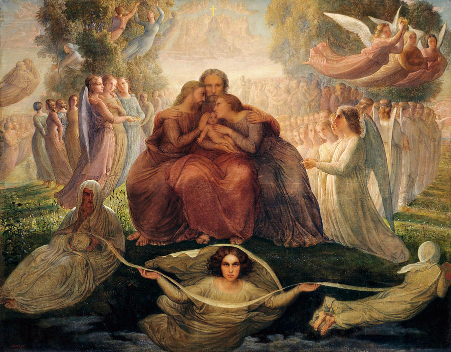 Poem Painting - Poem of the Soul - The Ideal #2 by Louis Janmot