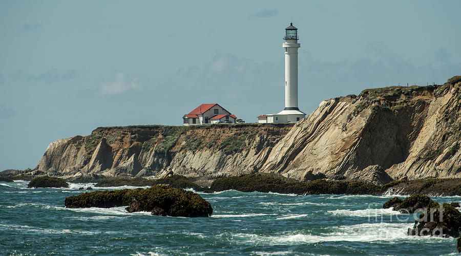 Lighthouse Photograph - Point Arena Lighthouse  #1 by David Oppenheimer