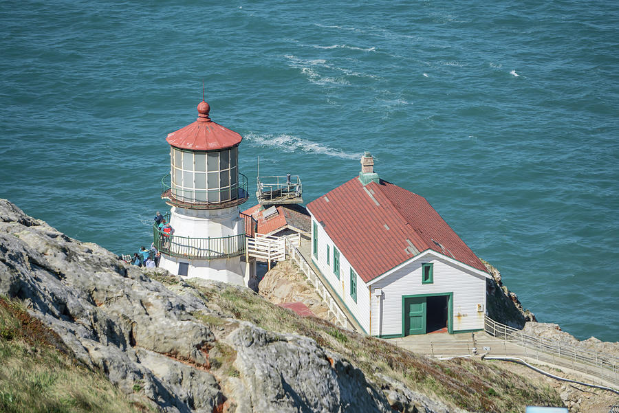 Point Reyes lighthouse and pacific coast #1 Photograph by Alex Grichenko