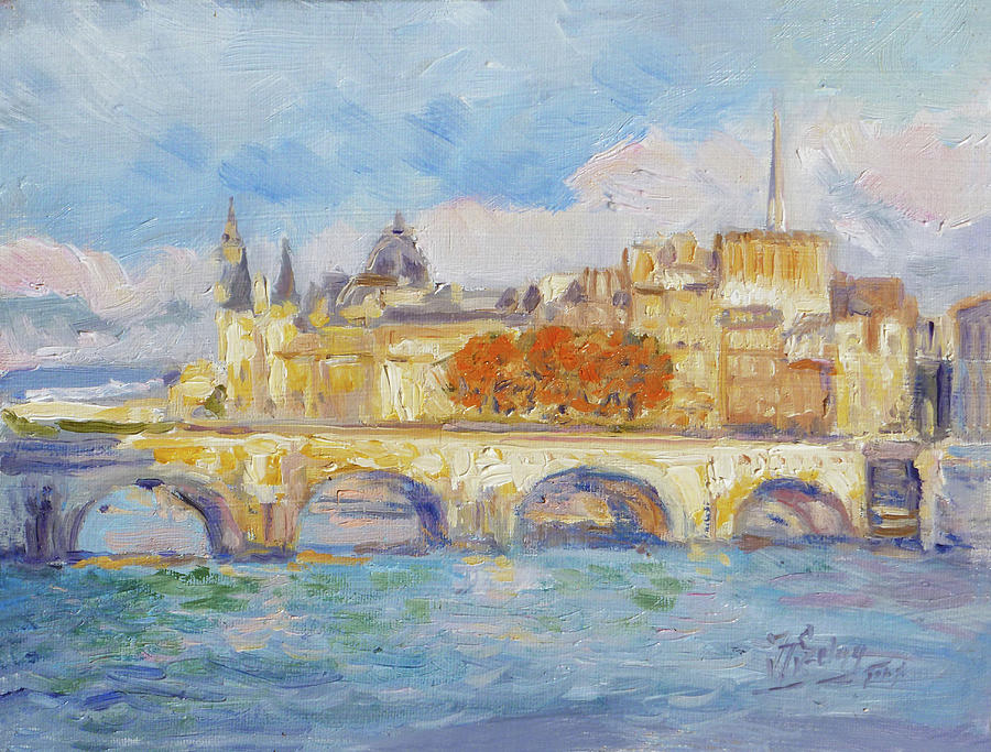 Pont Neuf, Paris #1 Painting by Irek Szelag