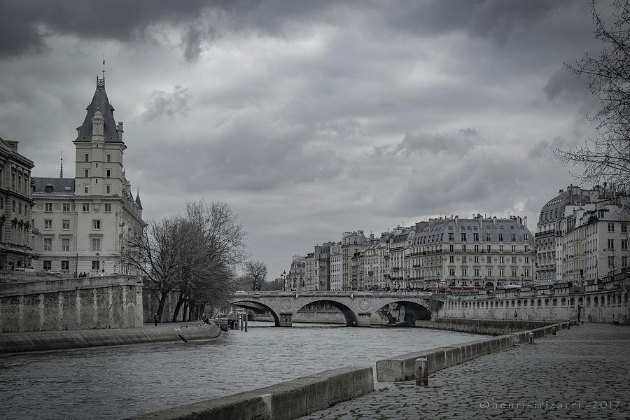 Pont Saint Michel Paris #1 Photograph by Henri Irizarri