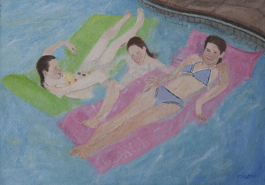 Pool Party #1 Painting by Masami Iida