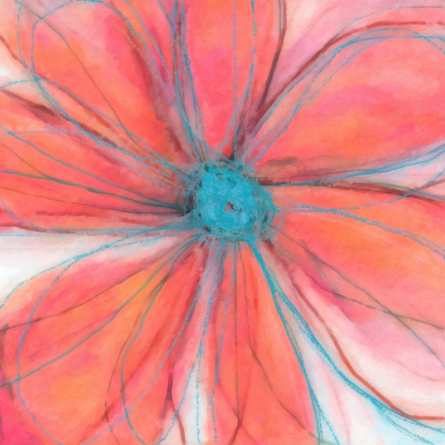 Pop Petal Flower Art #1 Painting by Ricki Mountain