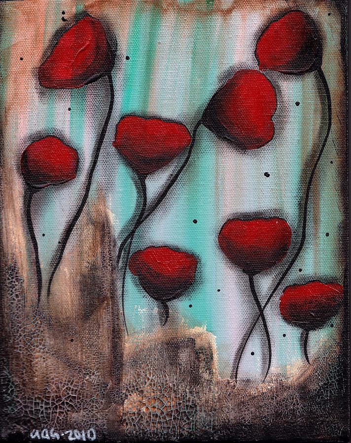 Poppies #2 Painting by Abril Andrade
