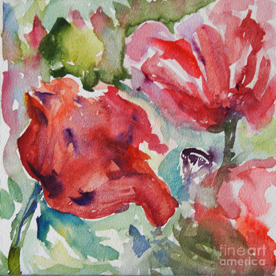 Flower Painting - Poppies #2 by B Rossitto