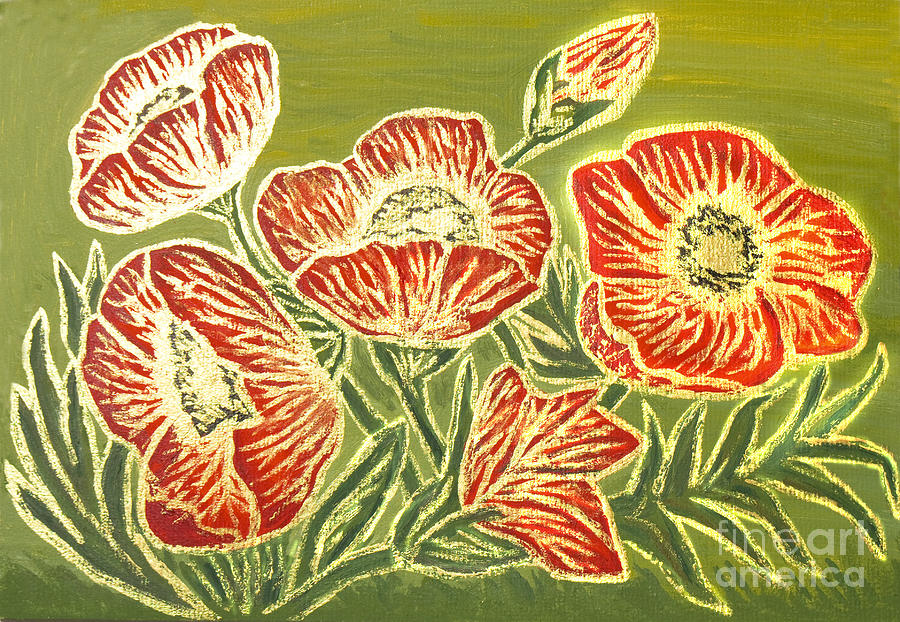 Poppies #2 Painting by Irina Afonskaya