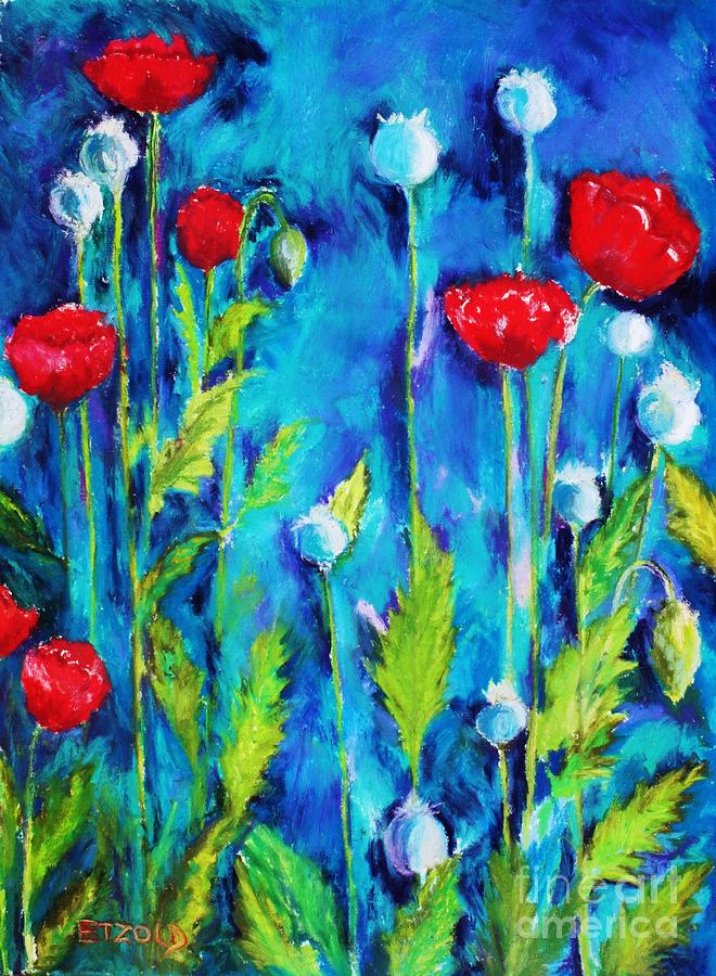 Poppies #2 Painting by Melinda Etzold