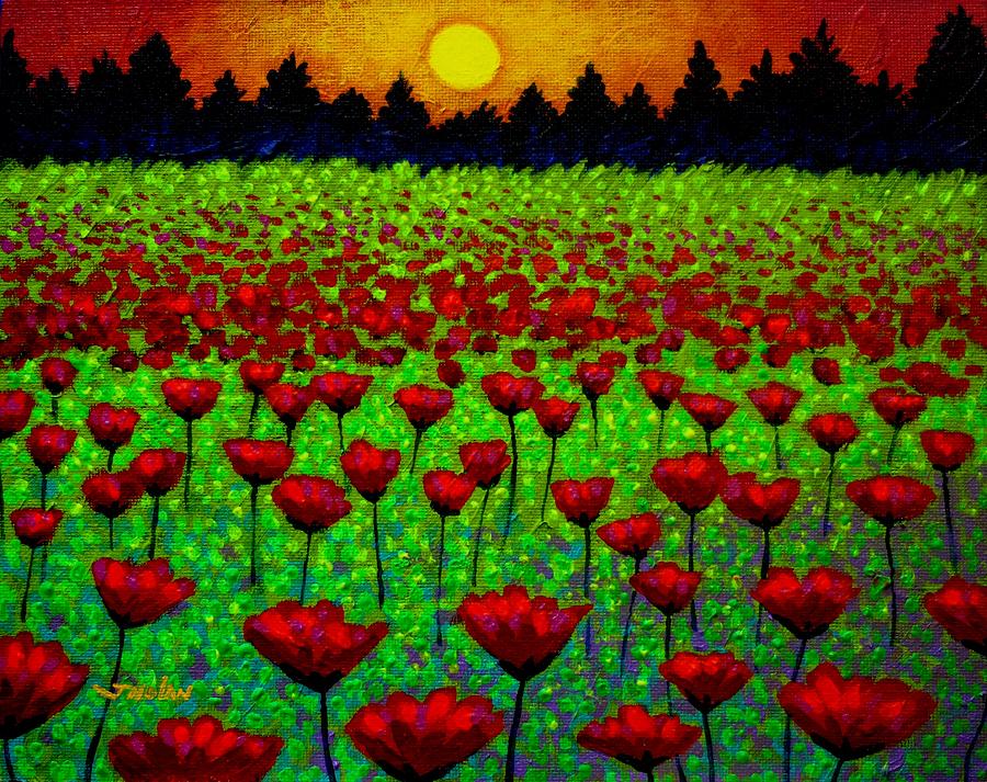 Impressionism Painting - Poppy Carpet #1 by John  Nolan