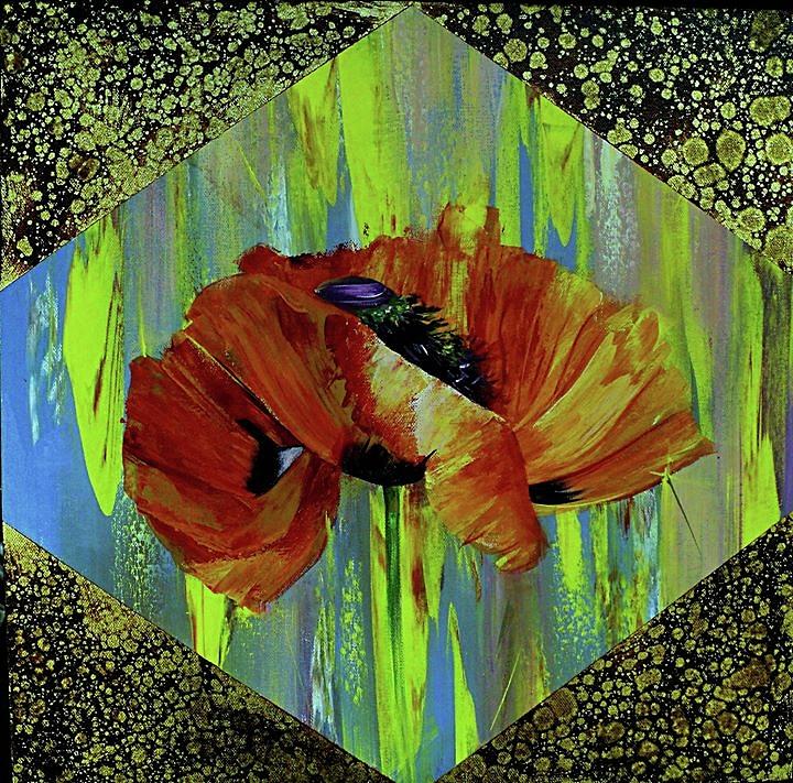 Flower Painting - Poppy #1 by Nelu Gradeanu