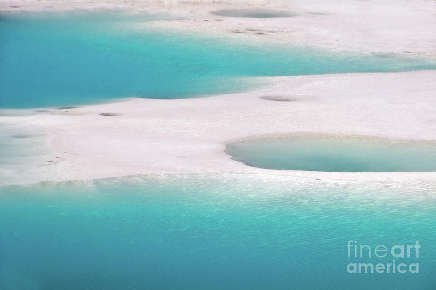 Porcelain Basin, Yellowstone nature abstract Photograph by Delphimages Photo Creations