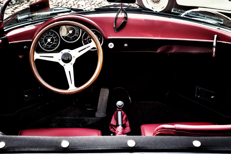 Porsche 356 Speedster Interior 2 Photograph by Georgia Clare