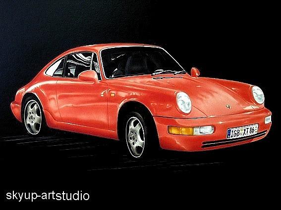 Car Painting - Porsche 911 #1 by Manfred Burgard