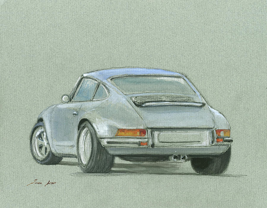Porsche Classic Painting - Porsche 911 RS #1 by Juan Bosco