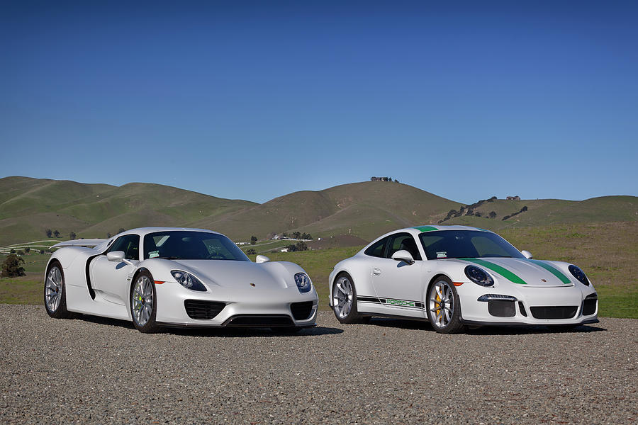 #Porsche #911R and #918Spyder #Print #1 Photograph by ItzKirb Photography