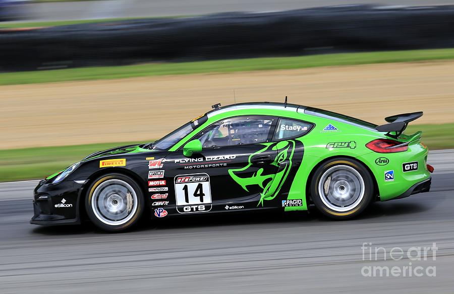 Race Photograph - Porsche Cayman Gt4 by Douglas Sacha Race Photograph - Porsche Cayman Gt4 by Douglas Sacha