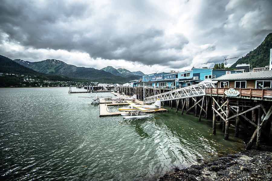 Port Of Juneau Alaska And Street Scenes #1 Photograph by Alex Grichenko