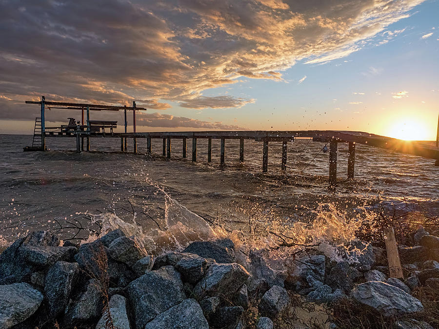 Portersville Bay Sunset #1 Photograph by Brad Boland