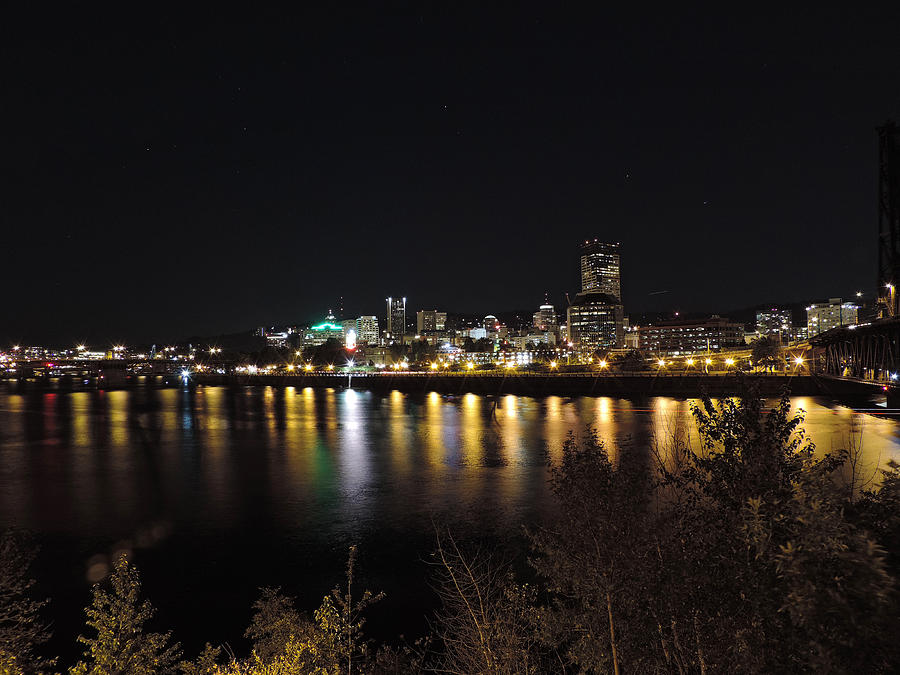 Portland Skyline At Night Photograph By Cityscape Photography