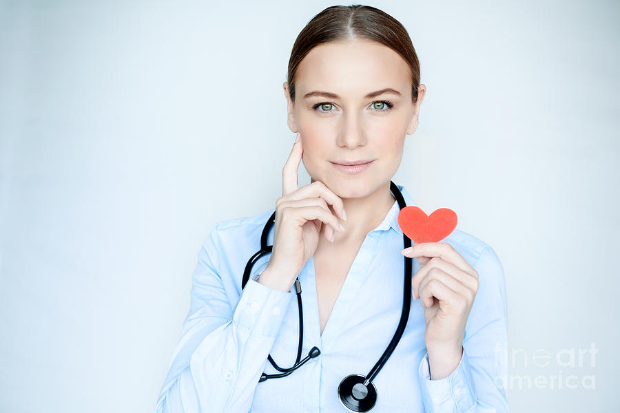 Portrait of a cardiologist doctor Photograph by Anna Om - Fine Art America