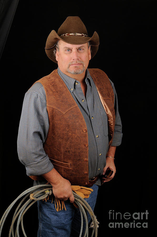Portrait of a Cowboy #1 Photograph by Timothy OLeary