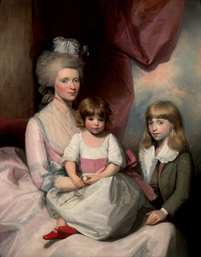 Portrait of a Family, from 1783-1793 Painting by Gilbert Stuart