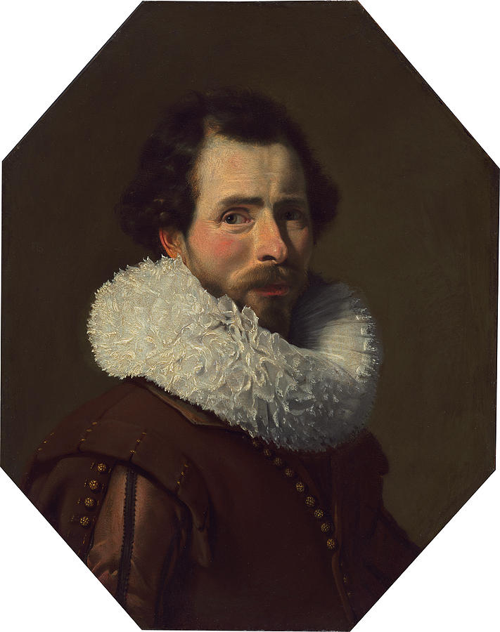 Portrait of a Gentleman Wearing a Fancy Ruff #1 Painting by Thomas de Keyser