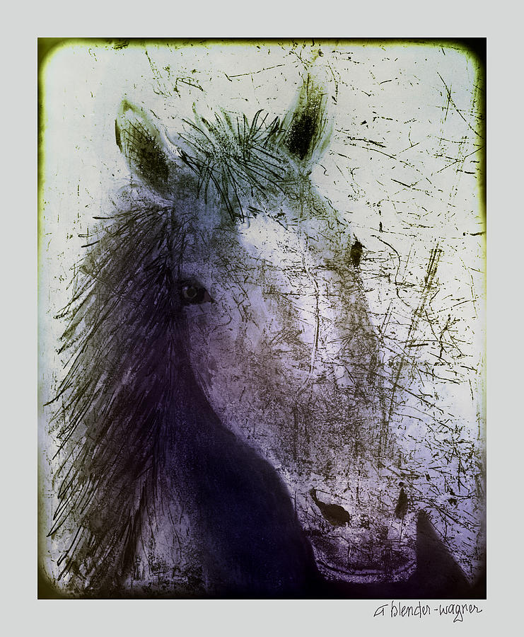 Portrait Of A Horse #1 Digital Art by Arline Wagner