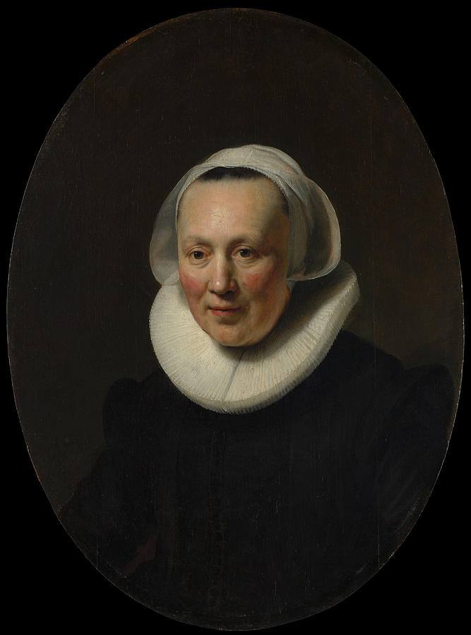 Portrait of a Woman #1 Painting by Rembrandt