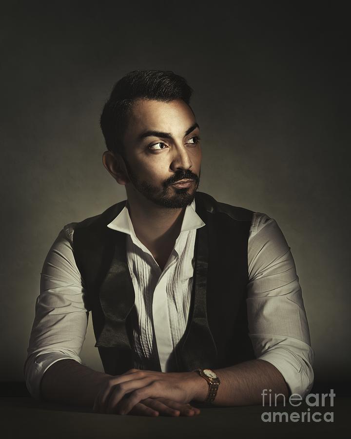Portrait Photograph - Portrait Of A Young Man by Amanda Elwell Portrait Photograph - Portrait Of A Young Man by Amanda Elwell