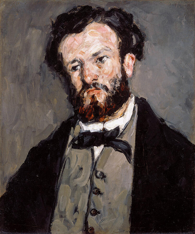 Portrait of Anthony Valabregue, from 1869-1871 Painting by Paul Cezanne