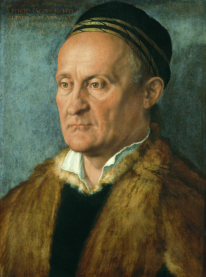 Portrait of Jakob Muffel  #4 Painting by Albrecht Durer