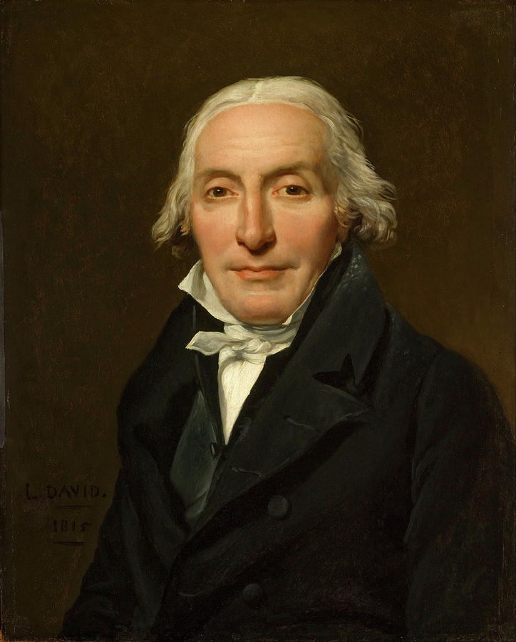 Portrait of Jean-Pierre Delahaye #2 Painting by Jacques-Louis David