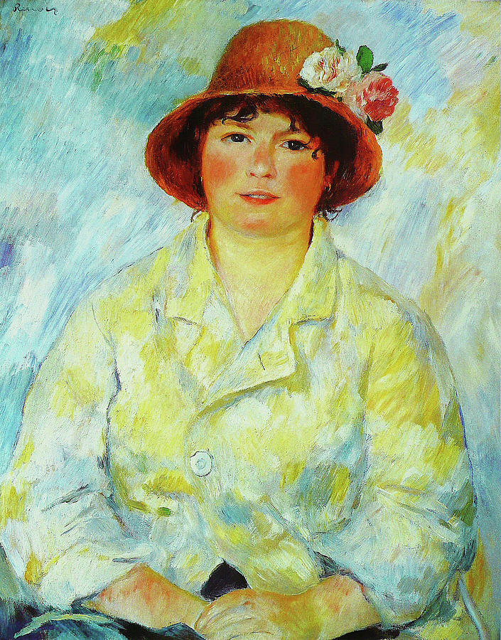 Portrait of Madame Renoir #1 Painting by Pierre-Auguste Renoir