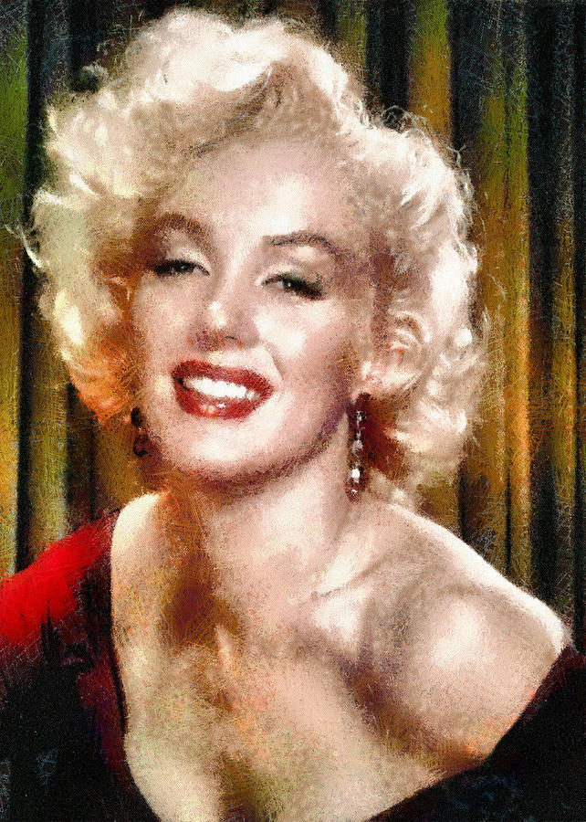 Portrait of Marilyn Monroe #2 Digital Art by Charmaine Zoe