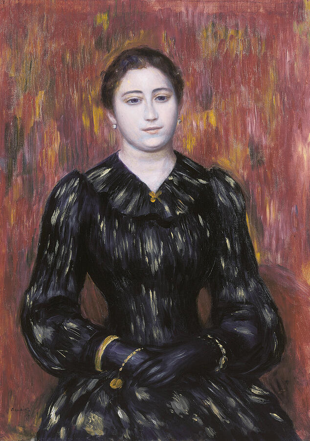 Portrait of Mme. Paulin, from 1885-1890 Painting by Auguste Renoir
