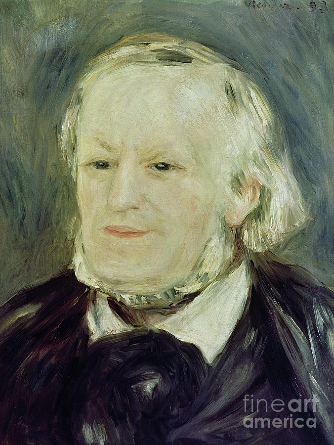Portrait of Richard Wagner  Painting by Pierre Auguste Renoir