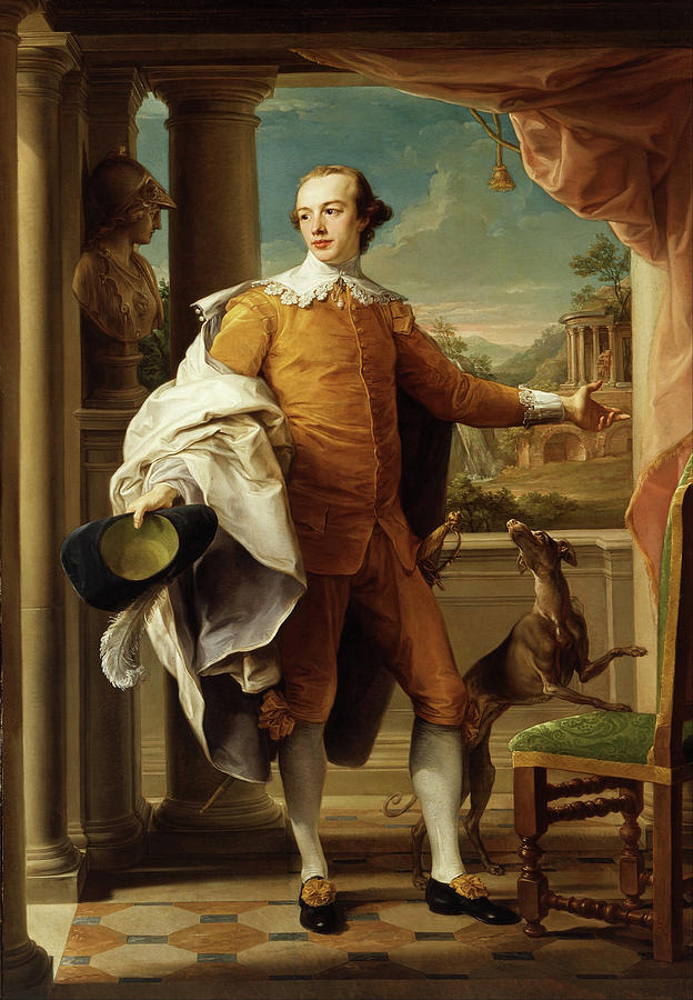 Portrait of Sir Wyndham Knatchbull-Wyndham #1 Painting by Pompeo Batoni