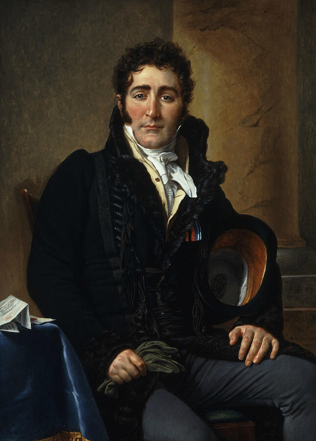 Portrait of the Comte de Turenne, from 1816 Painting by Jacques-Louis David