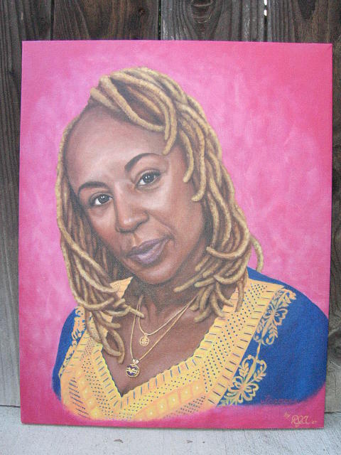 Portrait painting #1 Painting by Rebecca Steelman