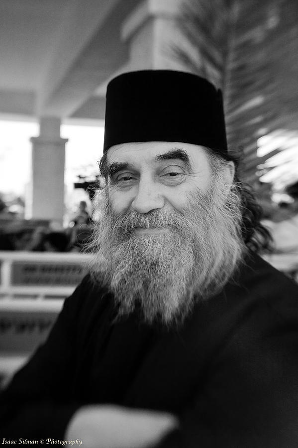 Orthodox Photograph - Posing priest #2 by Isaac Silman