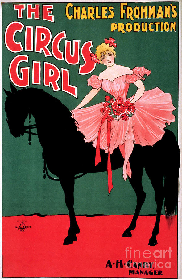 Poster, The Circus Girl.  #1 Drawing by Granger
