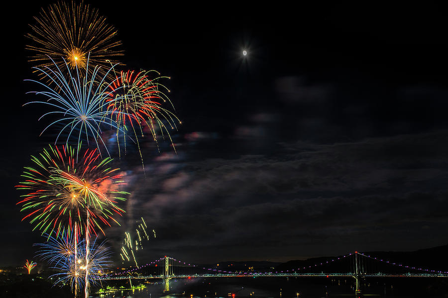 Poughkeepsie Fireworks Image Six #1 Photograph by Angelo Marcialis