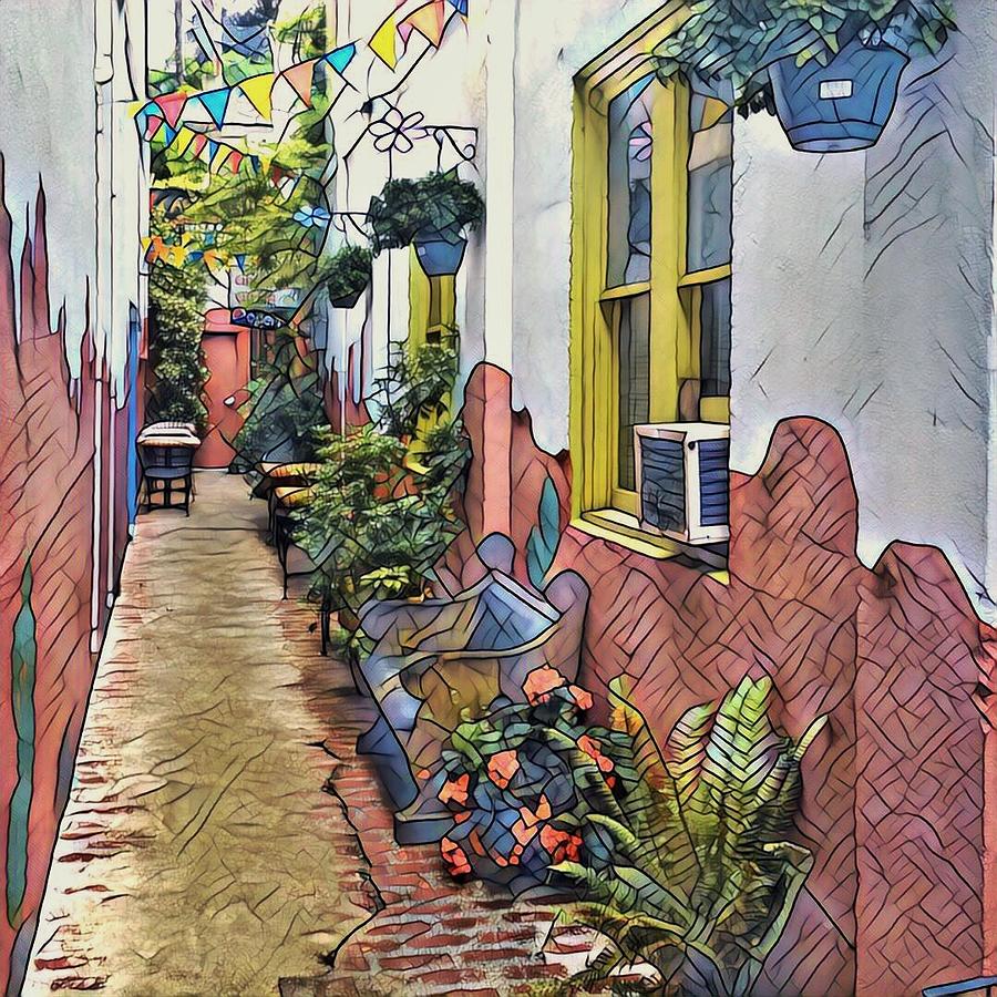 Poulsbo Alley Photograph by Jerry Abbott