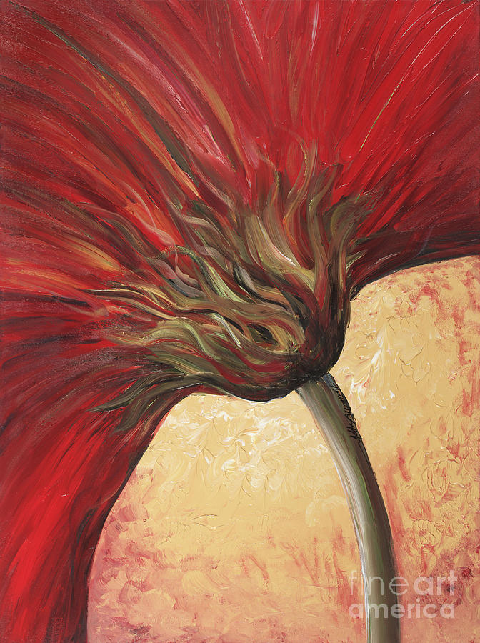 Power of Red Painting by Nadine Rippelmeyer