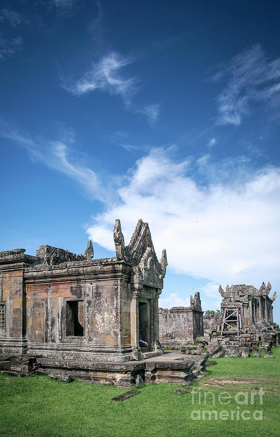 Preah Vihear Famous Ancient Temple Ruins Landmark In Cambodia #1 Photograph by JM Travel Photography