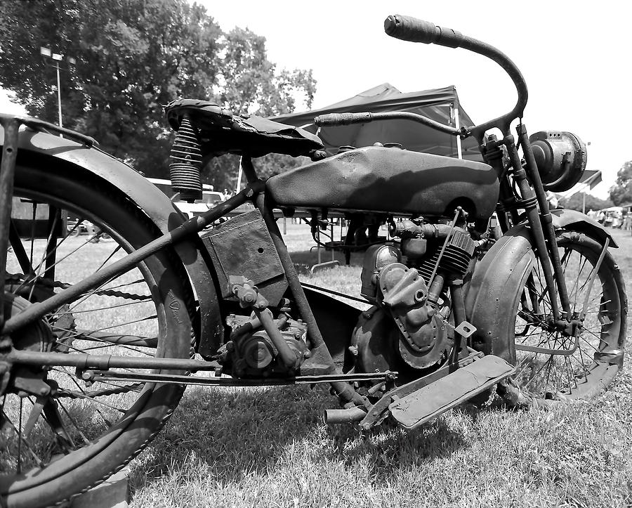 Vintage Motorcycle Photograph - Prehistoric Iron by Jason Stanton